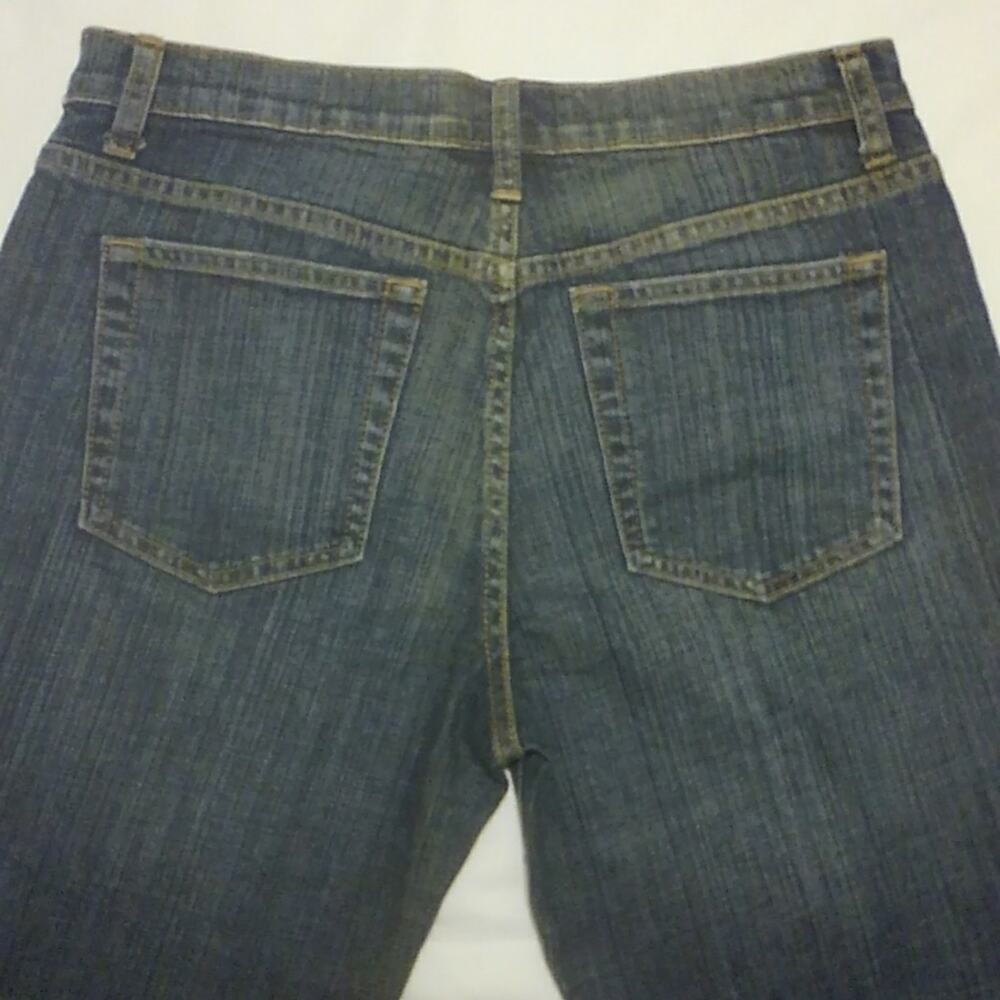 London Jean Premium Quality Stretch Denim Blue Jeans Button Fly Bootcut Sz 6 - Picture 9 of 9